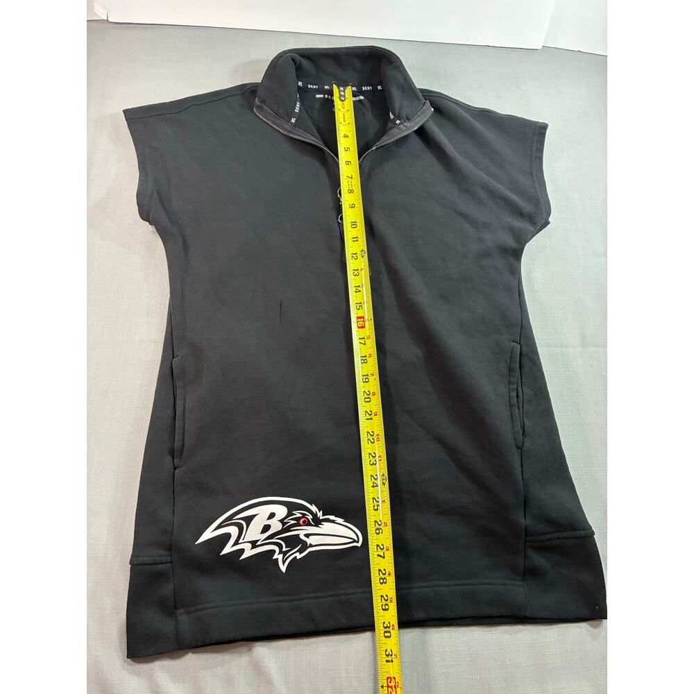 DKNY Sport Baltimore Ravens Sleeveless Quarter Zip Sweatshirt Dress Medium - Picture 8 of 9